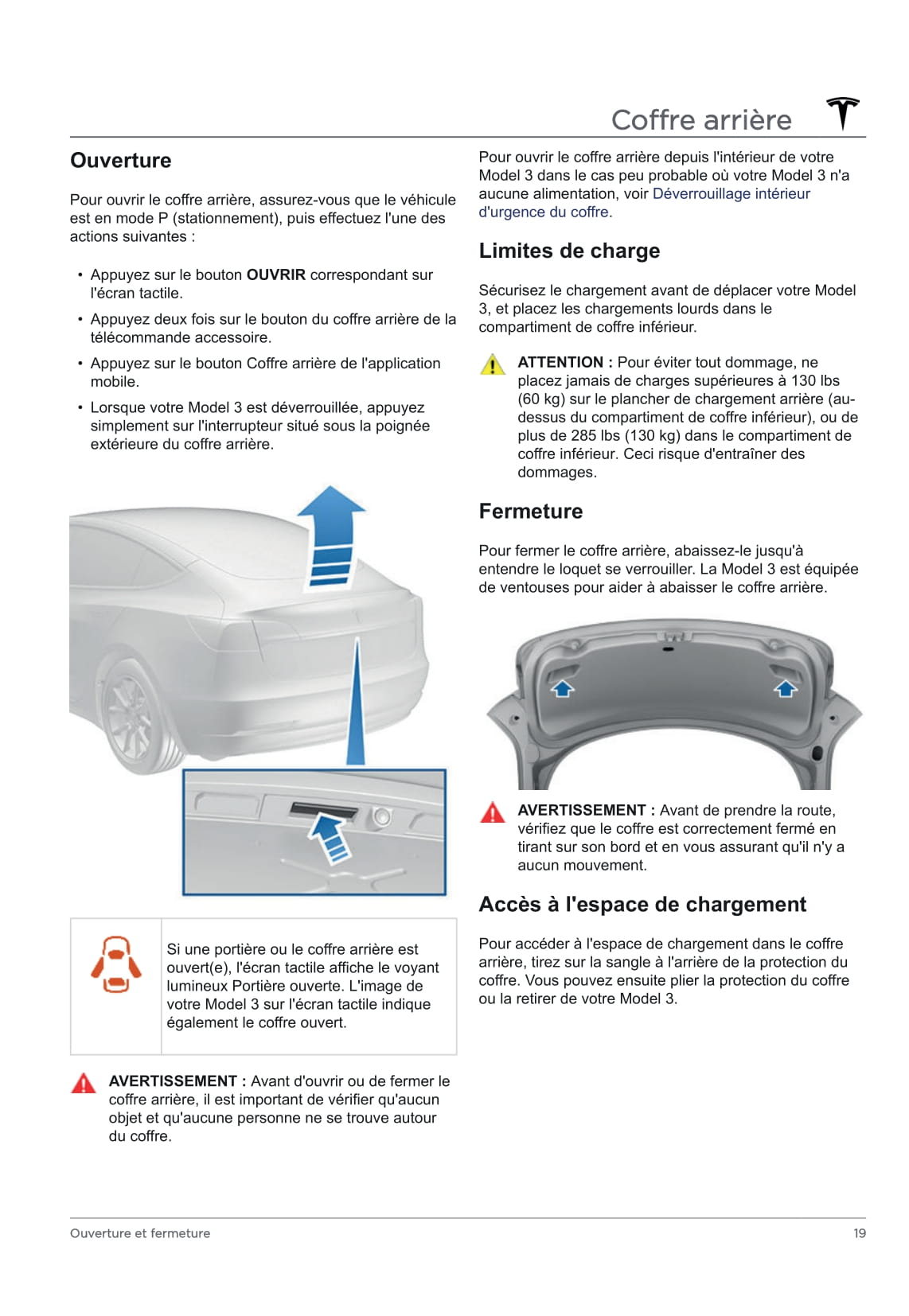 2020 Tesla Model 3 Owner's Manual | French