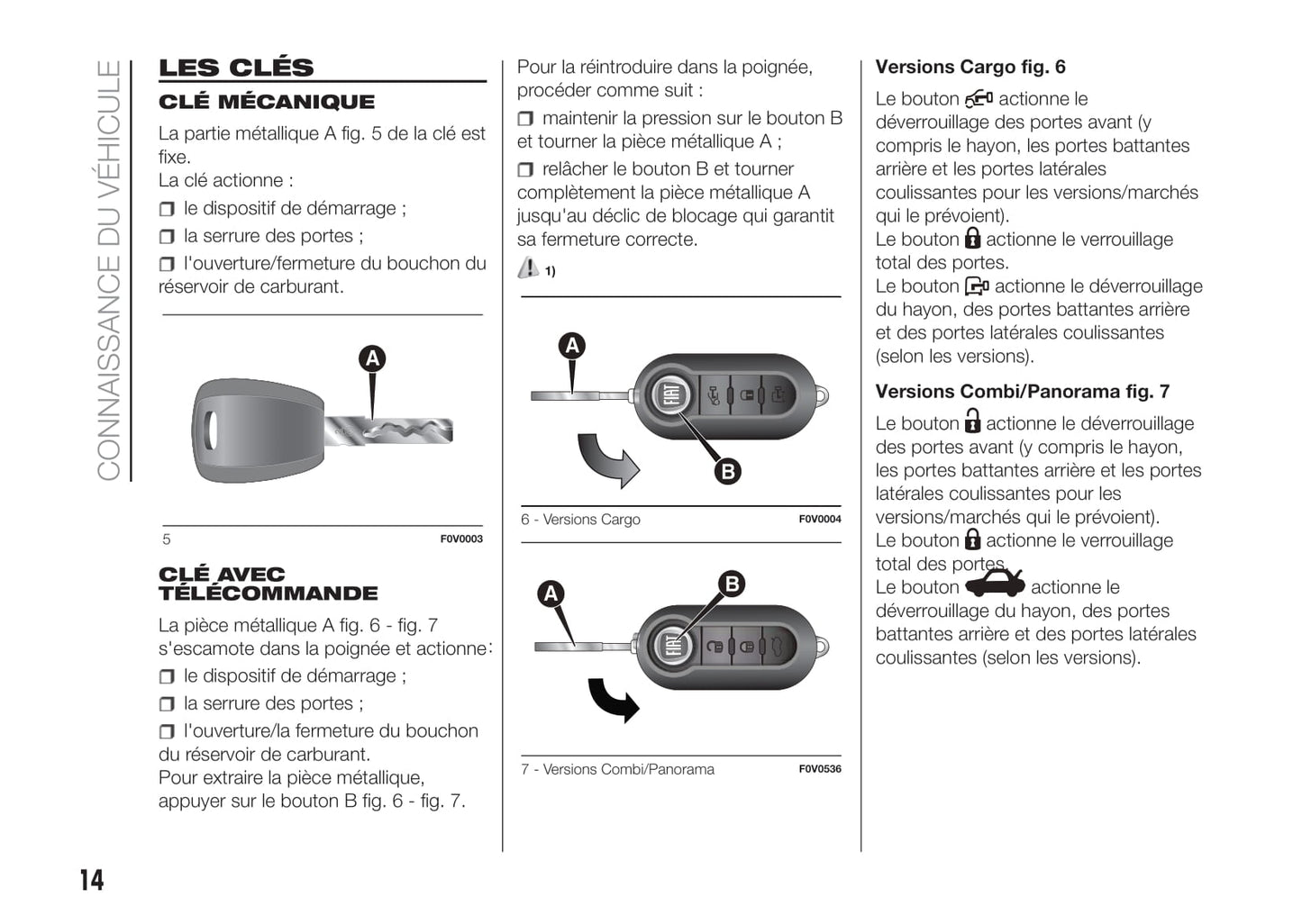 2017-2018 Fiat Doblò Owner's Manual | French