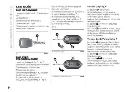 2017-2018 Fiat Doblò Owner's Manual | French