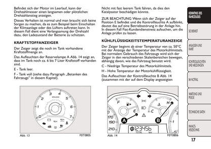 2016-2017 Fiat Fiorino Owner's Manual | German