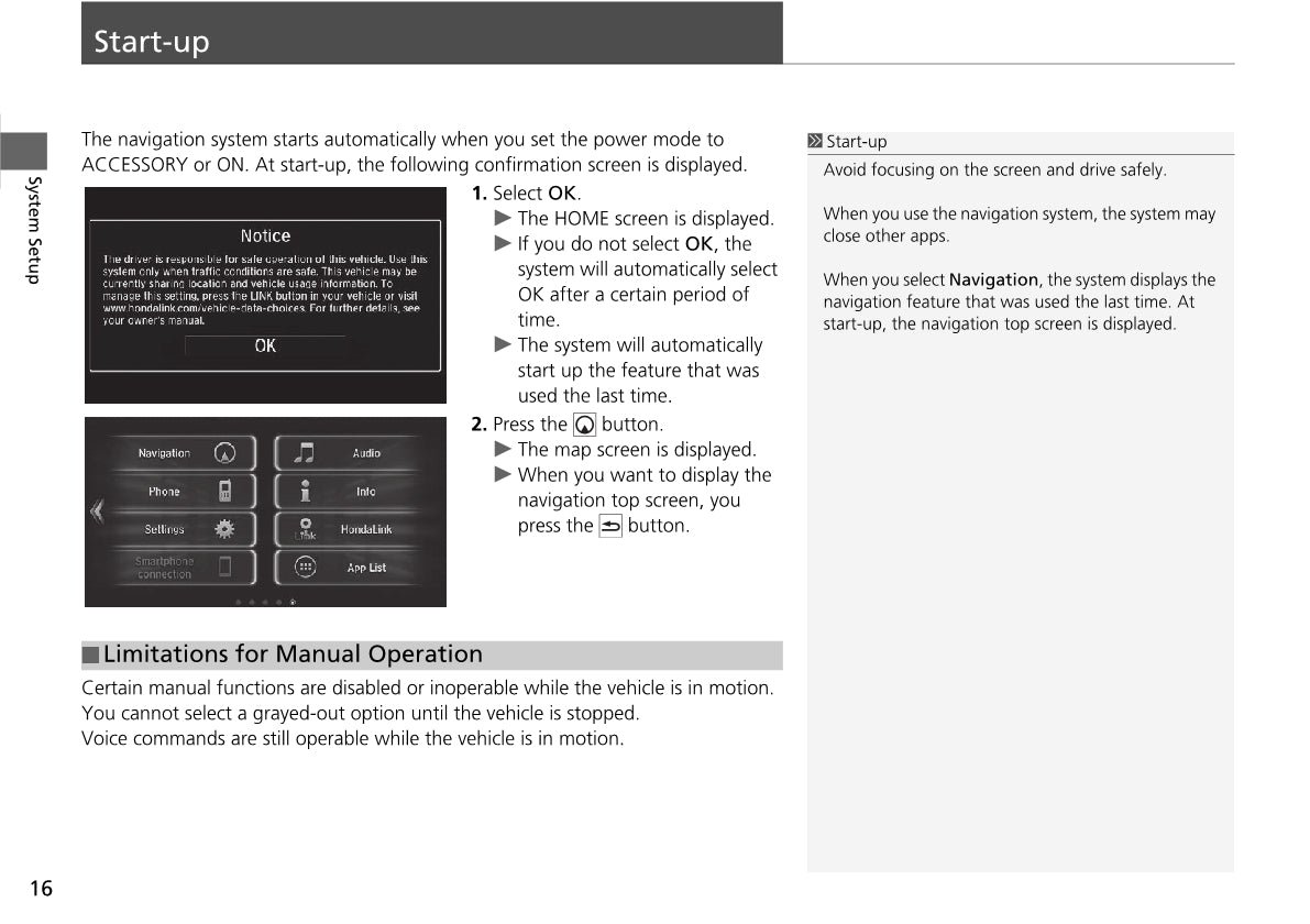 Honda Civic Sedan Navigation Owner's Manual 2021