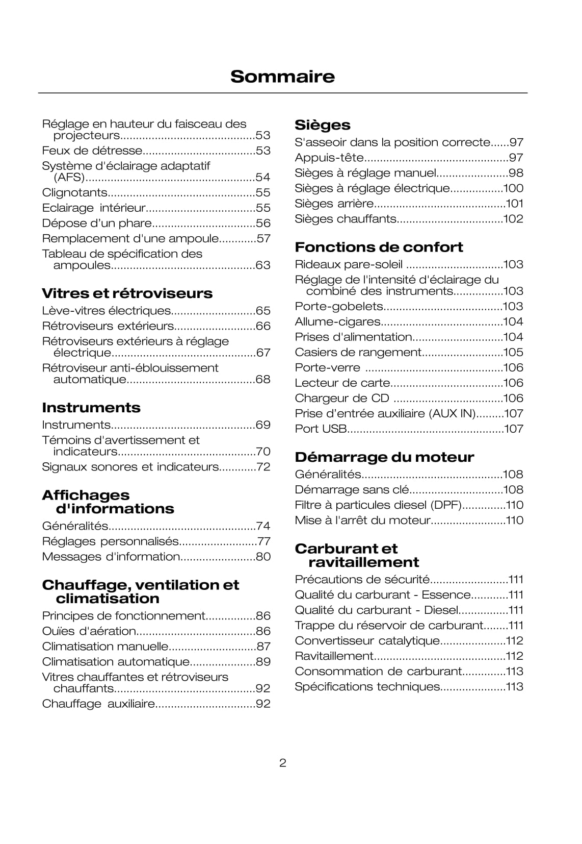 2008-2009 Ford Kuga Manuel du propriétaire | Français