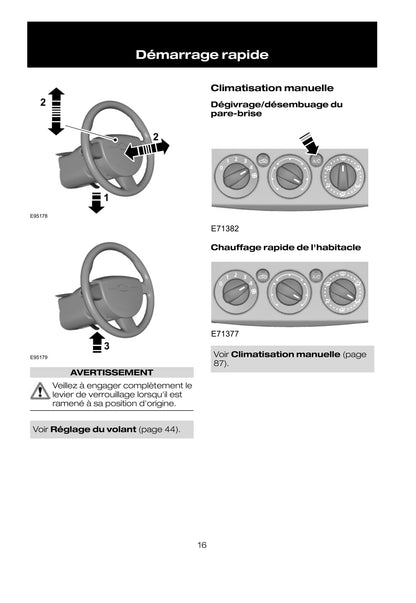 2008-2009 Ford Kuga Owner's Manual | French