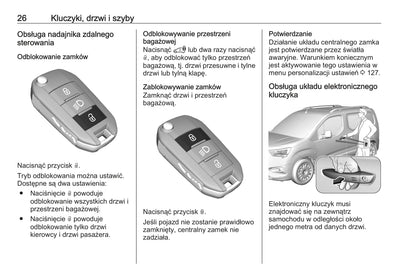 2020 Opel Combo Owner's Manual | Polish