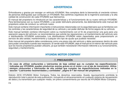 2016-2019 Hyundai Ioniq Manuel du propriétaire | Espagnol