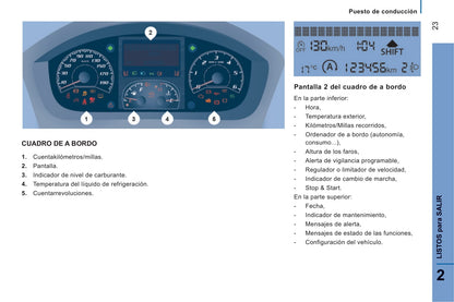 2014-2015 Peugeot Boxer Manuel du propriétaire | Espagnol