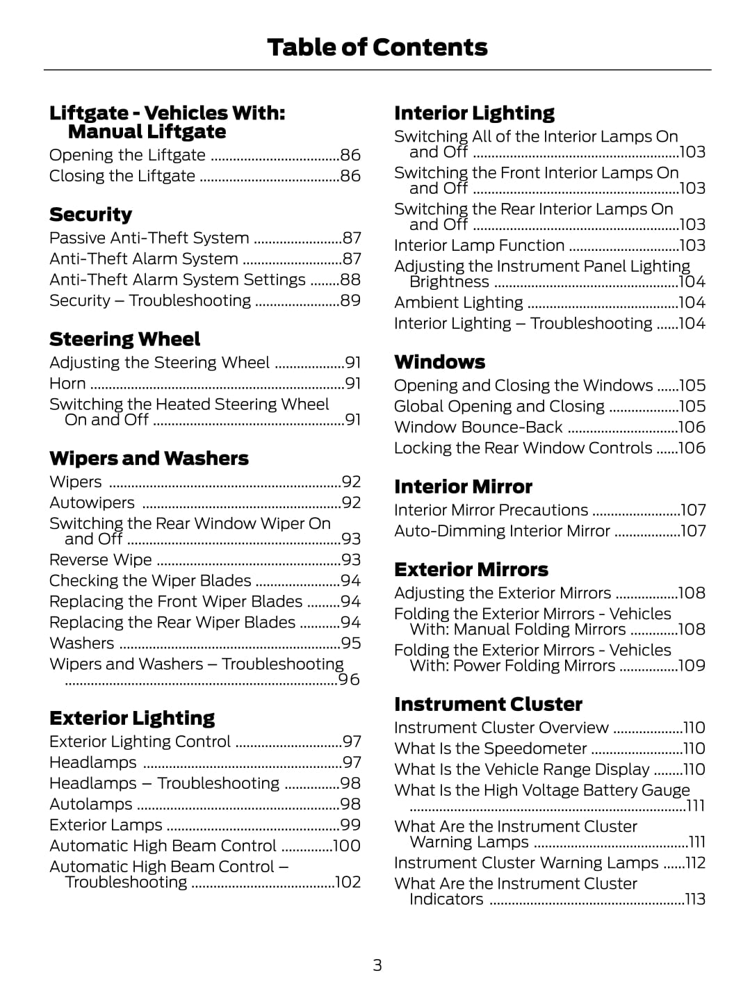 2021 Ford Mustang Mach-E Owner's Manual | English