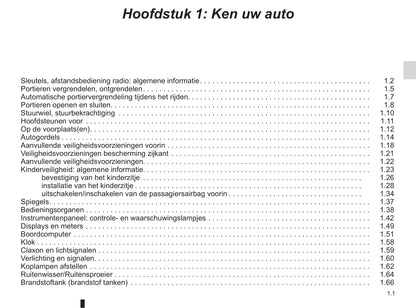 2013-2018 Dacia Duster Owner's Manual | Dutch