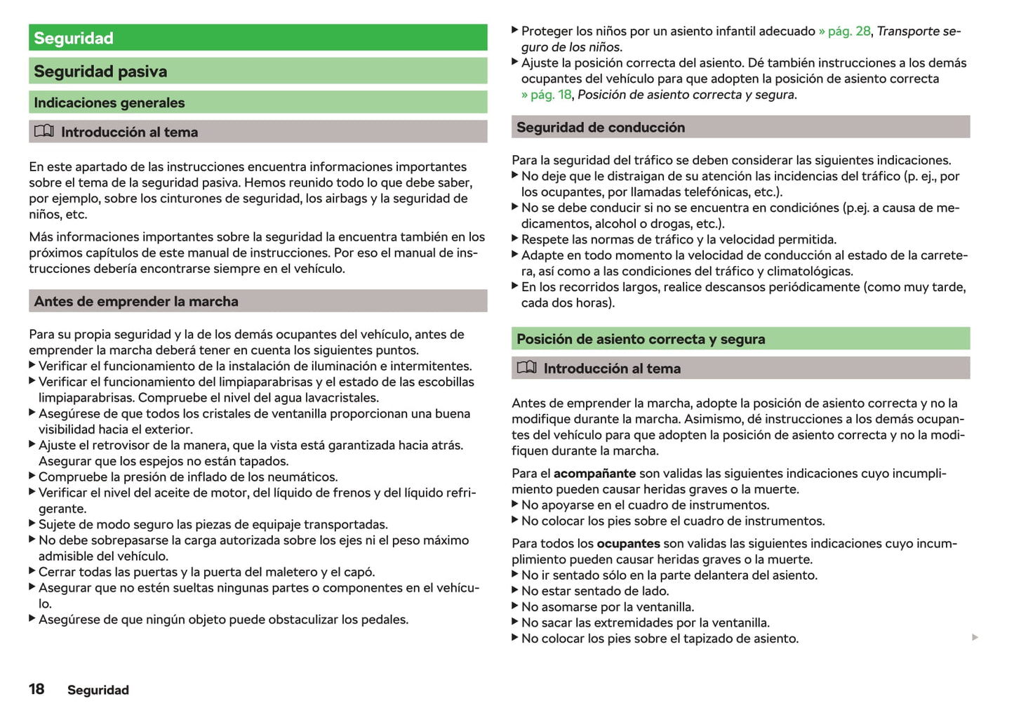 2019-2020 Skoda Fabia Owner's Manual | Spanish