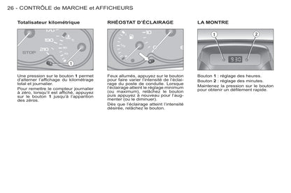 2011-2015 Peugeot Partner Origin Owner's Manual | French