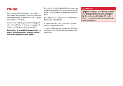 2010-2015 Seat Alhambra Owner's Manual | Spanish