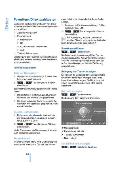 2007 BMW 1 Series Owner's Manual | German