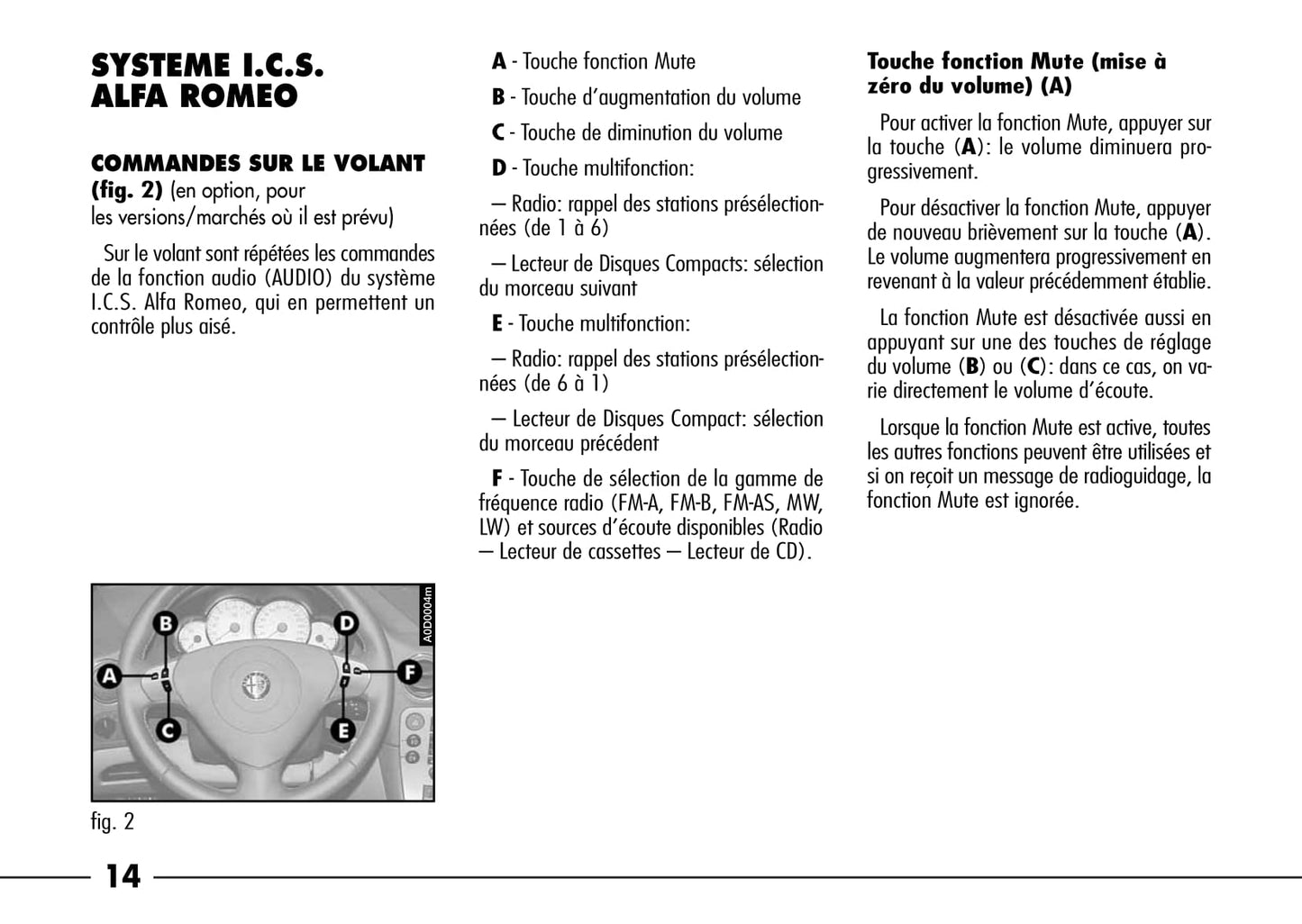 2003-2007 Alfa Romeo 166 Manuel du propriétaire | Français