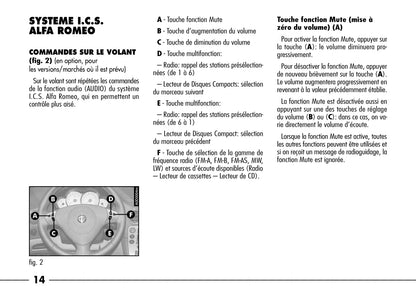 2003-2007 Alfa Romeo 166 Manuel du propriétaire | Français