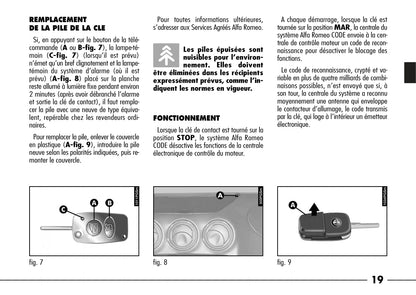 2003-2007 Alfa Romeo 166 Manuel du propriétaire | Français