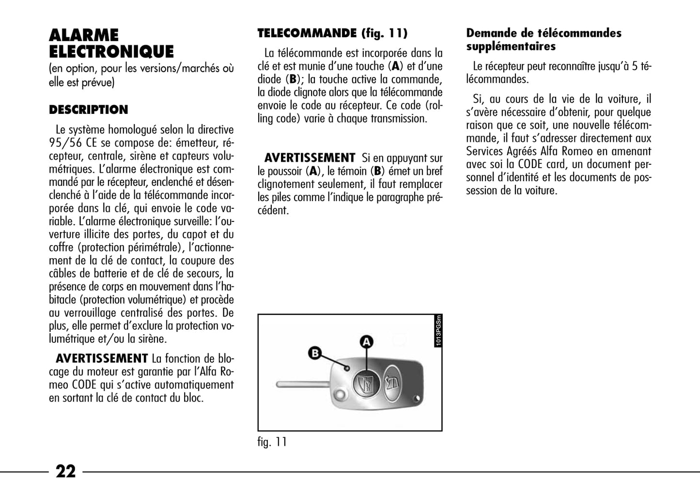 2003-2007 Alfa Romeo 166 Manuel du propriétaire | Français