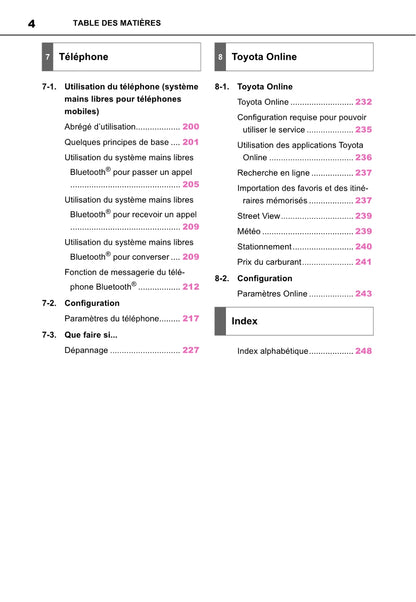 Toyota Yaris Cross Navigation / Multimedia Guide d'utilisation 2021 - 2023