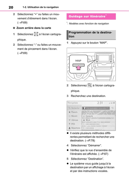 Toyota Yaris Cross Navigation / Multimedia Guide d'utilisation 2021 - 2023