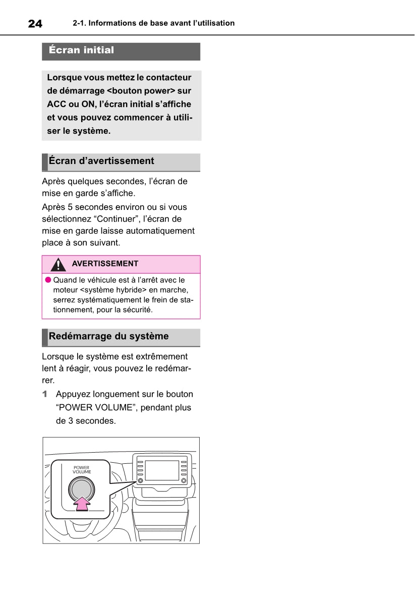 Toyota Yaris Cross Navigation / Multimedia Guide d'utilisation 2021 - 2023