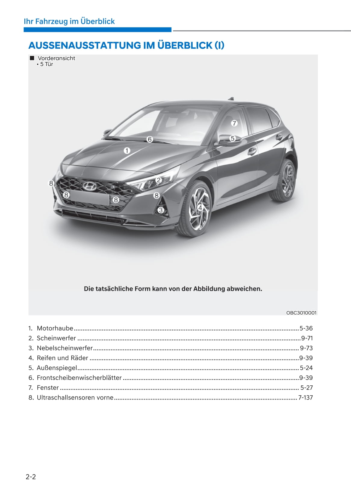 2021-2022 Hyundai i20/Bayon Owner's Manual | German