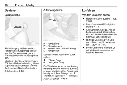 2016 Opel Mokka Owner's Manual | German
