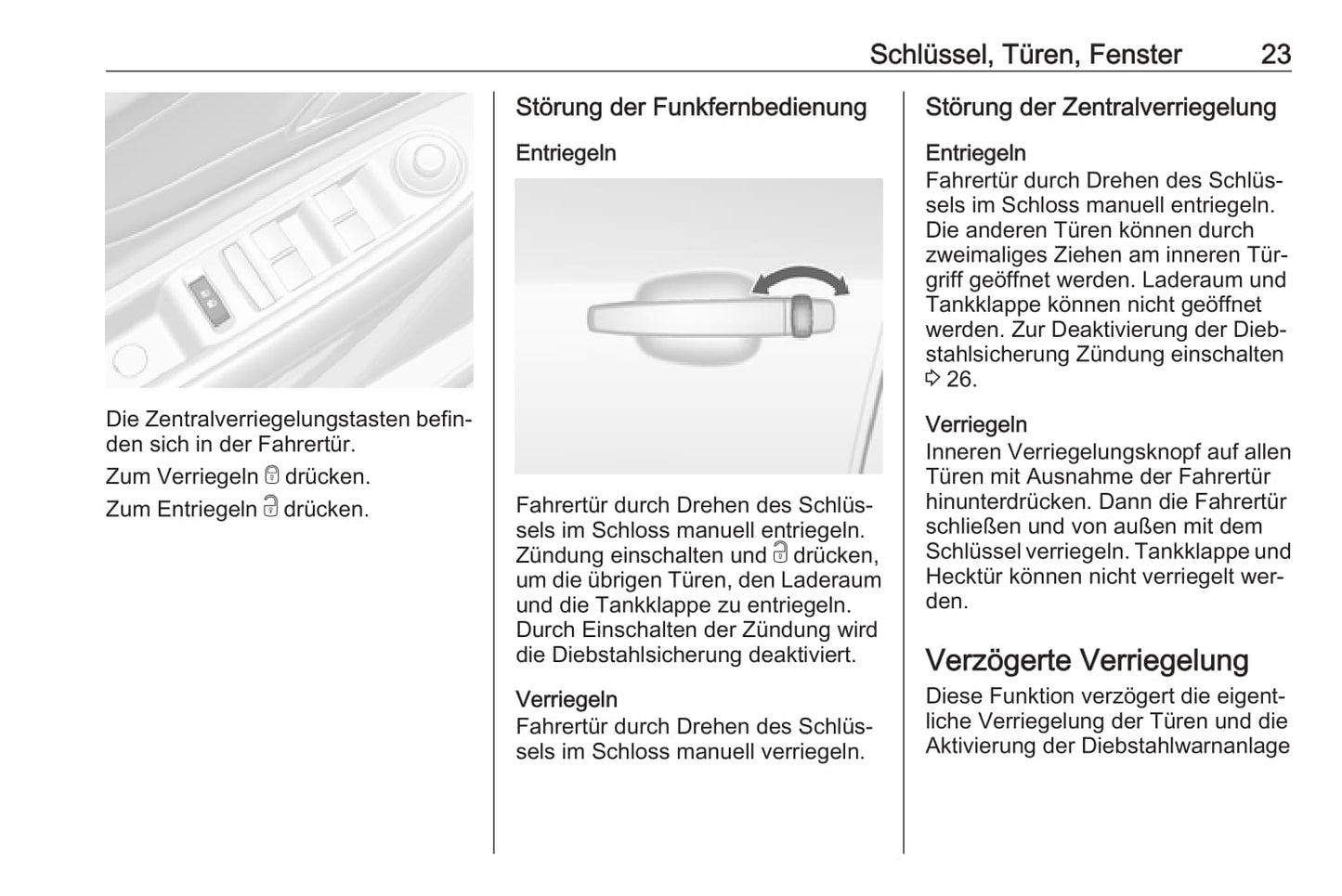 2016 Opel Mokka Owner's Manual | German