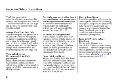 2005 Acura NSX Owner's Manual | English