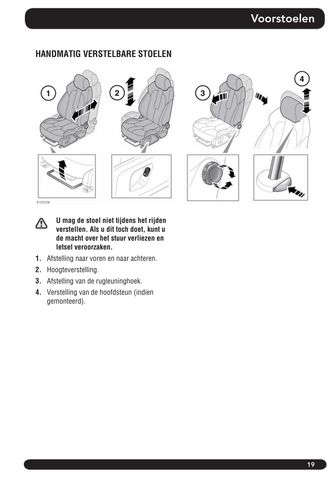 2014-2015 Land Rover Range Rover Evoque Owner's Manual | Dutch