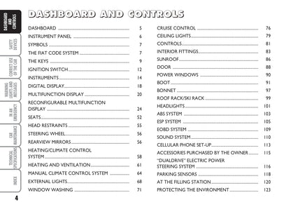 2009-2010 Fiat Grande Punto Owner's Manual | English