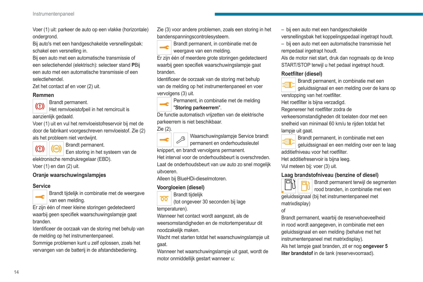 2020-2023 Peugeot 208/e-208 Owner's Manual | Dutch