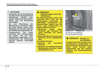 2010-2011 Kia Cee'd Owner's Manual | German