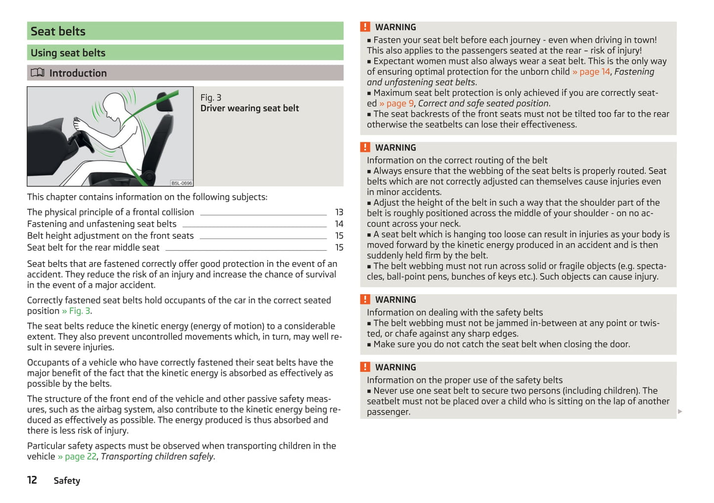 2014-2015 Skoda Roomster Owner's Manual | English