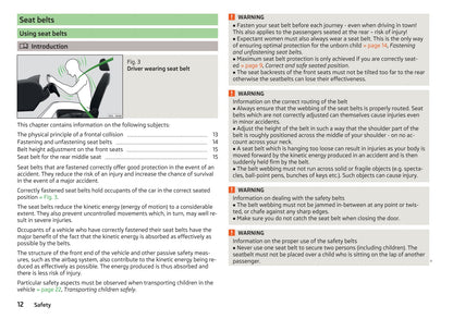 2014-2015 Skoda Roomster Owner's Manual | English