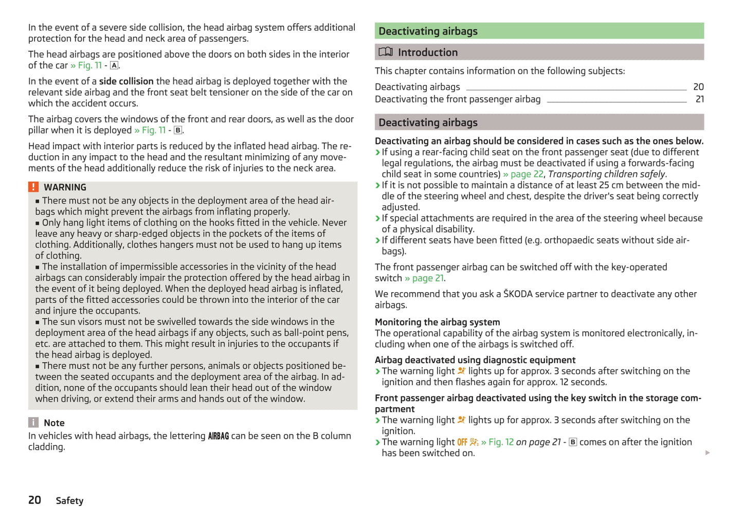 2014-2015 Skoda Roomster Owner's Manual | English