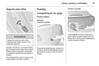 2015 Opel Astra Manuel du propriétaire | Espagnol