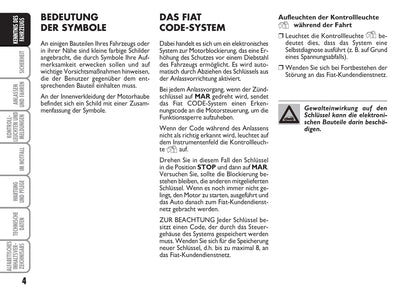 2009-2010 Fiat 500 Owner's Manual | German