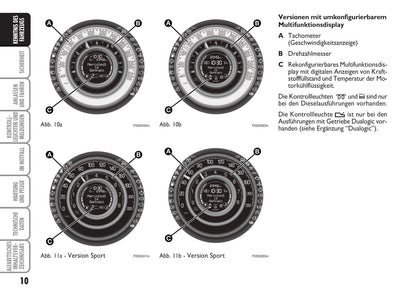 2010-2011 Fiat 500 Owner's Manual | German