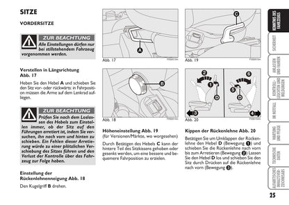 2010-2011 Fiat 500 Owner's Manual | German