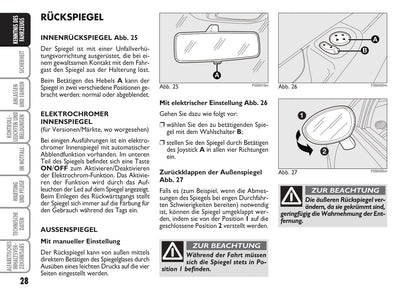 2009-2010 Fiat 500 Owner's Manual | German