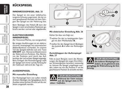 2010-2011 Fiat 500 Owner's Manual | German