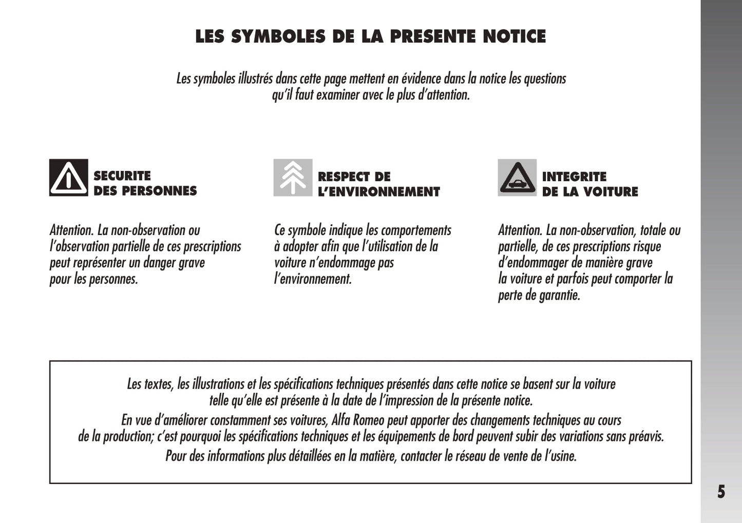 2005-2011 Alfa Romeo 147 GTA Owner's Manual | French