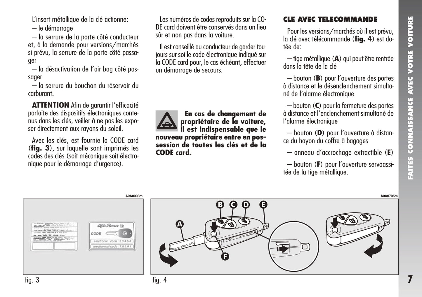 2005-2011 Alfa Romeo 147 GTA Owner's Manual | French