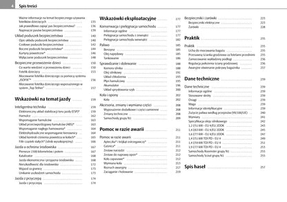 2009-2010 Skoda Roomster Owner's Manual | Polish