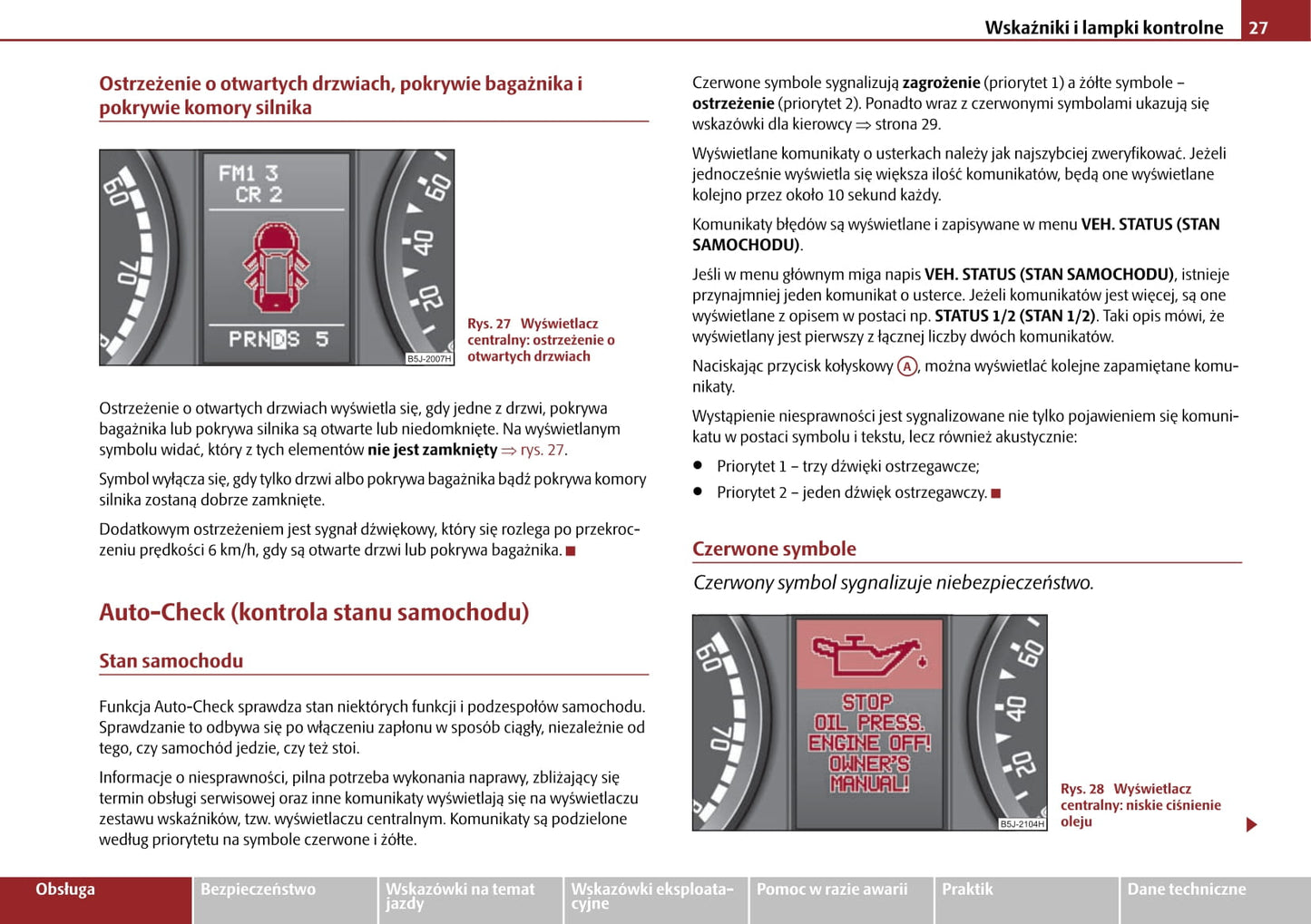 2009-2010 Skoda Roomster Owner's Manual | Polish