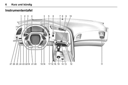 2017-2018 Chevrolet Corvette Owner's Manual | German