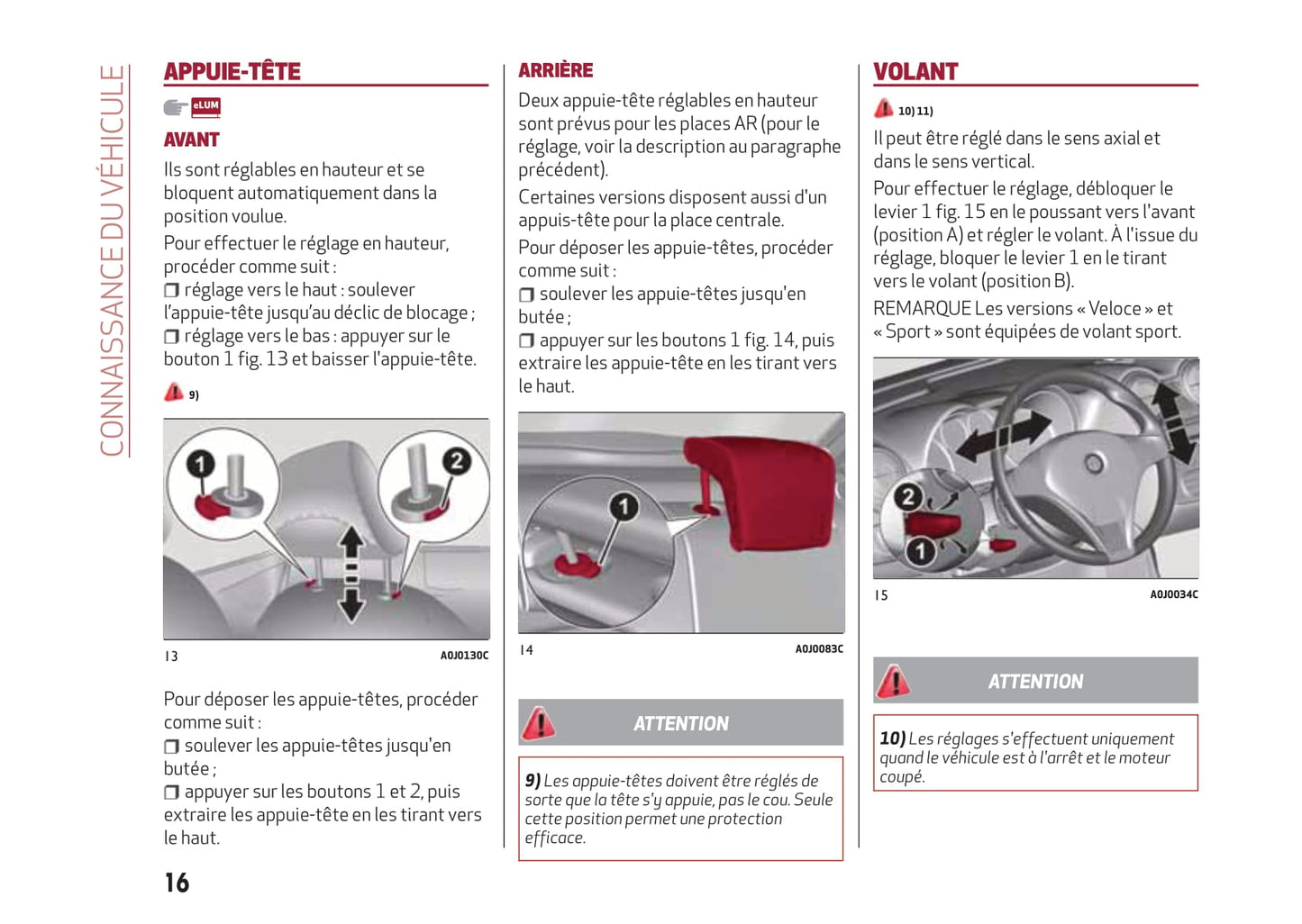 2013-2017 Alfa Romeo MiTo Manuel du propriétaire | Français