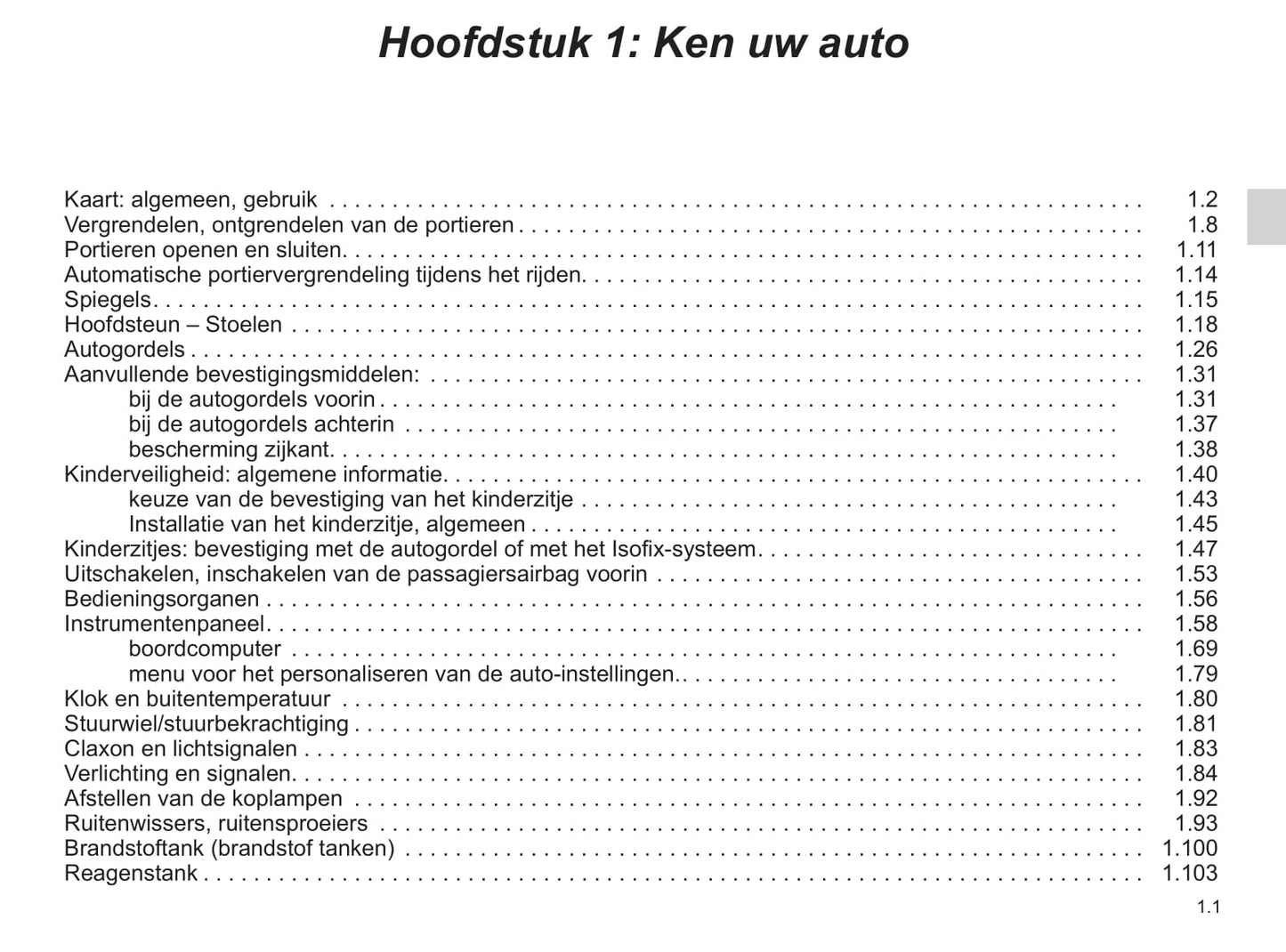 2020-2021 Renault Talisman Owner's Manual | Dutch