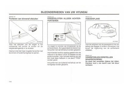 1998-2000 Hyundai Excel Manuel du propriétaire | Néerlandais