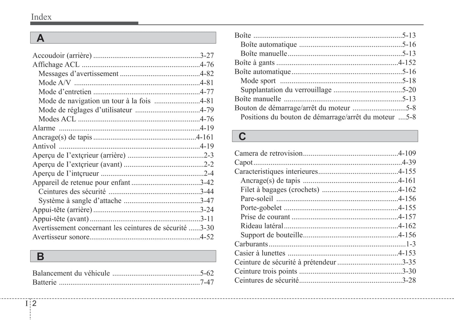 2014 Kia Sorento Owner's Manual | French