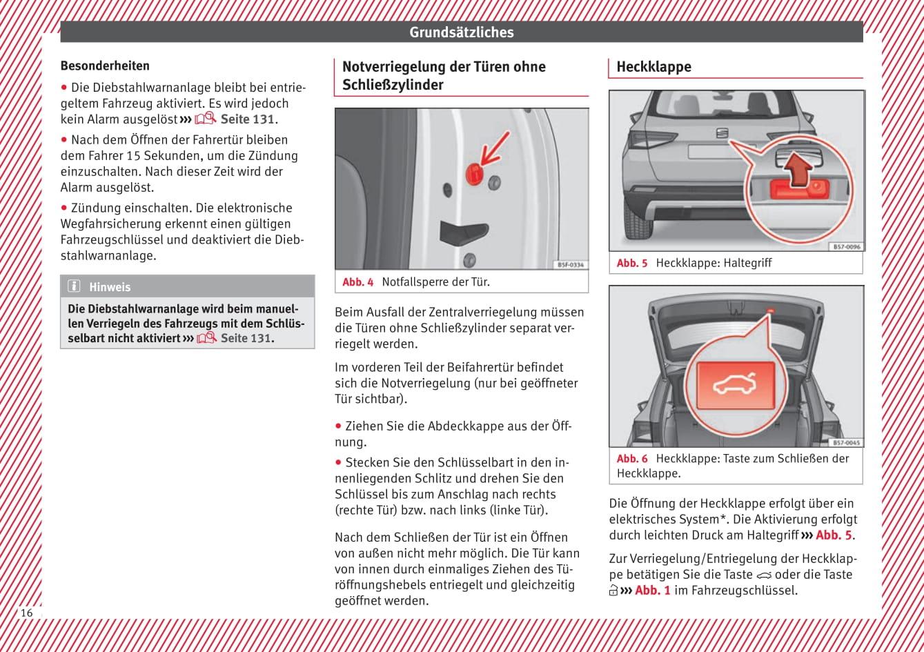 2017-2018 Seat Ateca Owner's Manual | German